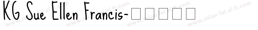 KG Sue Ellen Francis字体转换